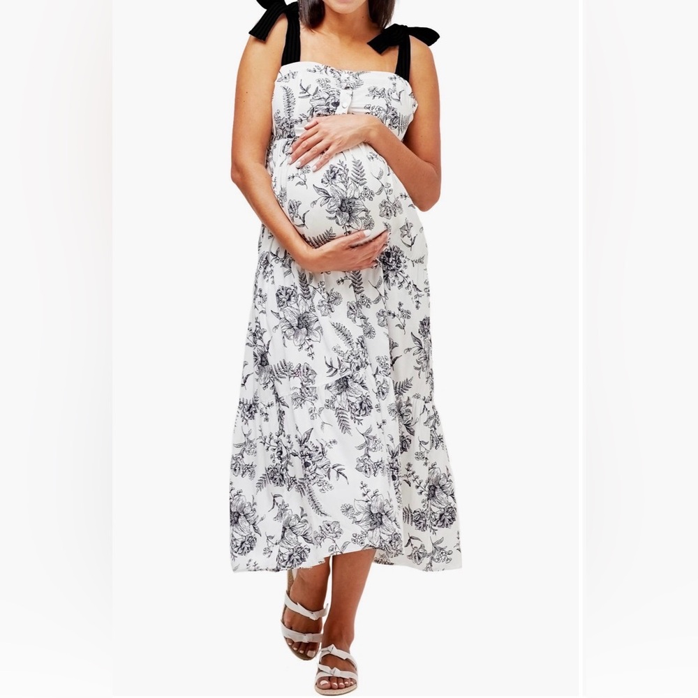 Nom Ana Floral Maternity and Nursing Dress